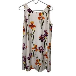 CGO) Collective Concepts Size Medium‎ Dress  Floral Sleeveless Cream